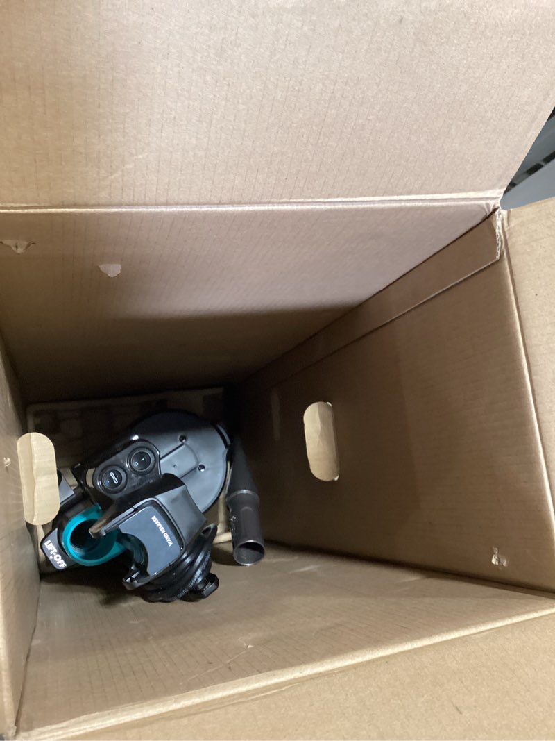 Condition photo showing As Is for bissell 2998 multiclean allergen lift-off pet vacuum with hepa filter sealed system, lift-off portable pod, led headlights, specialized pet tools, easy empty dirt tank mulitclean lift-off
