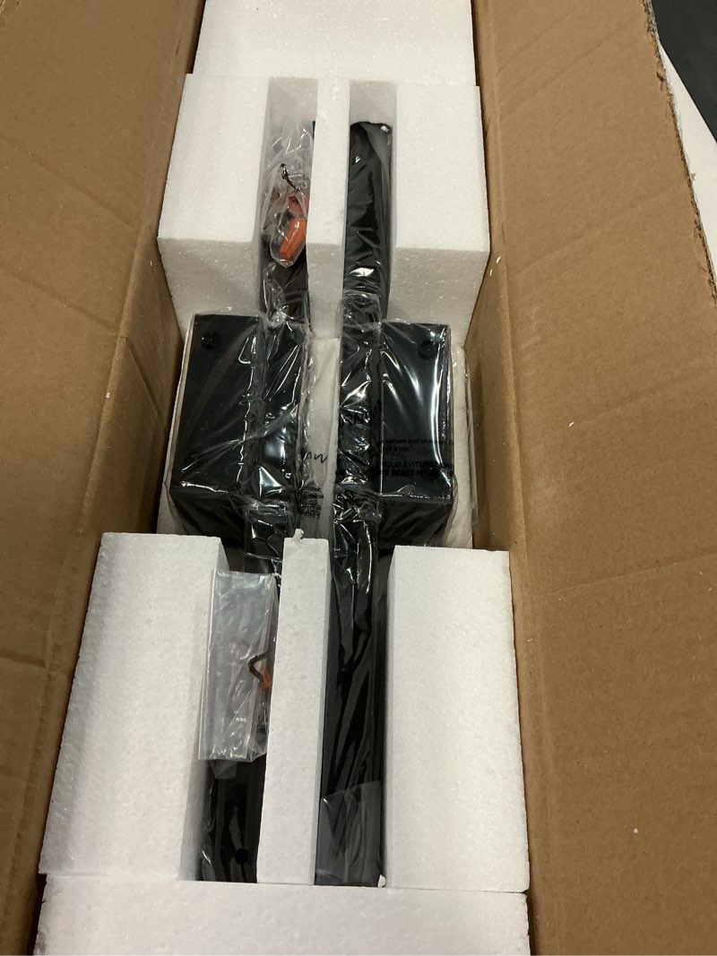 Condition photo showing Good Condition for EDISHINE 23.6" Modern Outdoor Wall Lights, 3CCT & 10%-100% Dimmable, IP65 Waterproof, LED Exterior Lighting Fixtures, Linear Outdoor Wall Sconce for Porch, Patio, 2 Pack, Black Black 23.6 IN