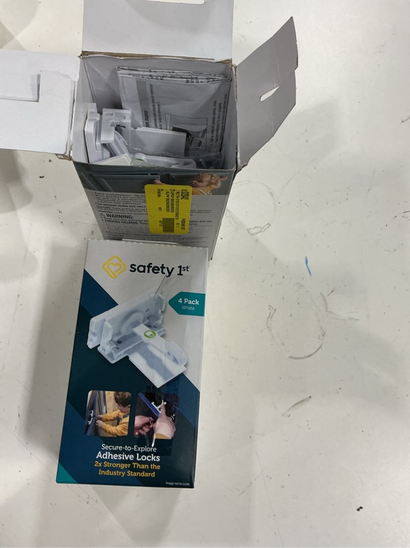 Condition photo showing As Is for safety 1st secure-to-explore adhesive locks set (2pack)
