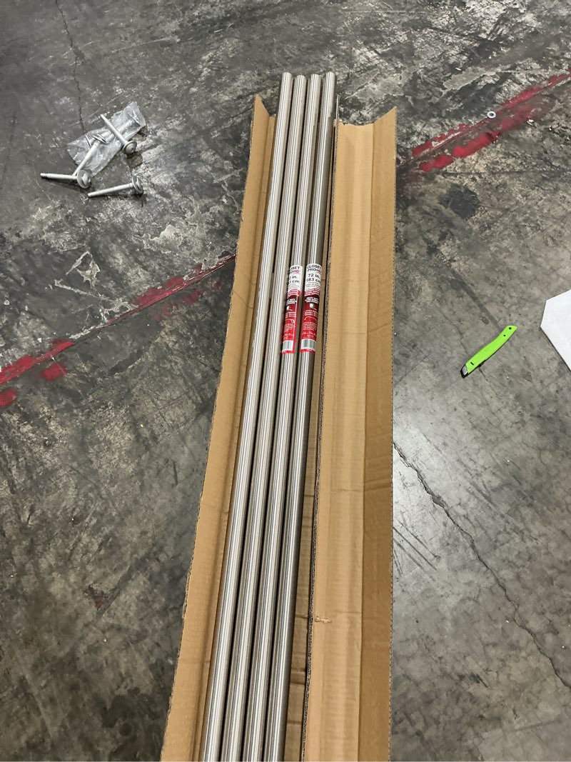 Condition photo showing Good Condition for john sterling 0015-6bn heavy duty closet pole rod, 72-inch, brushed nickel