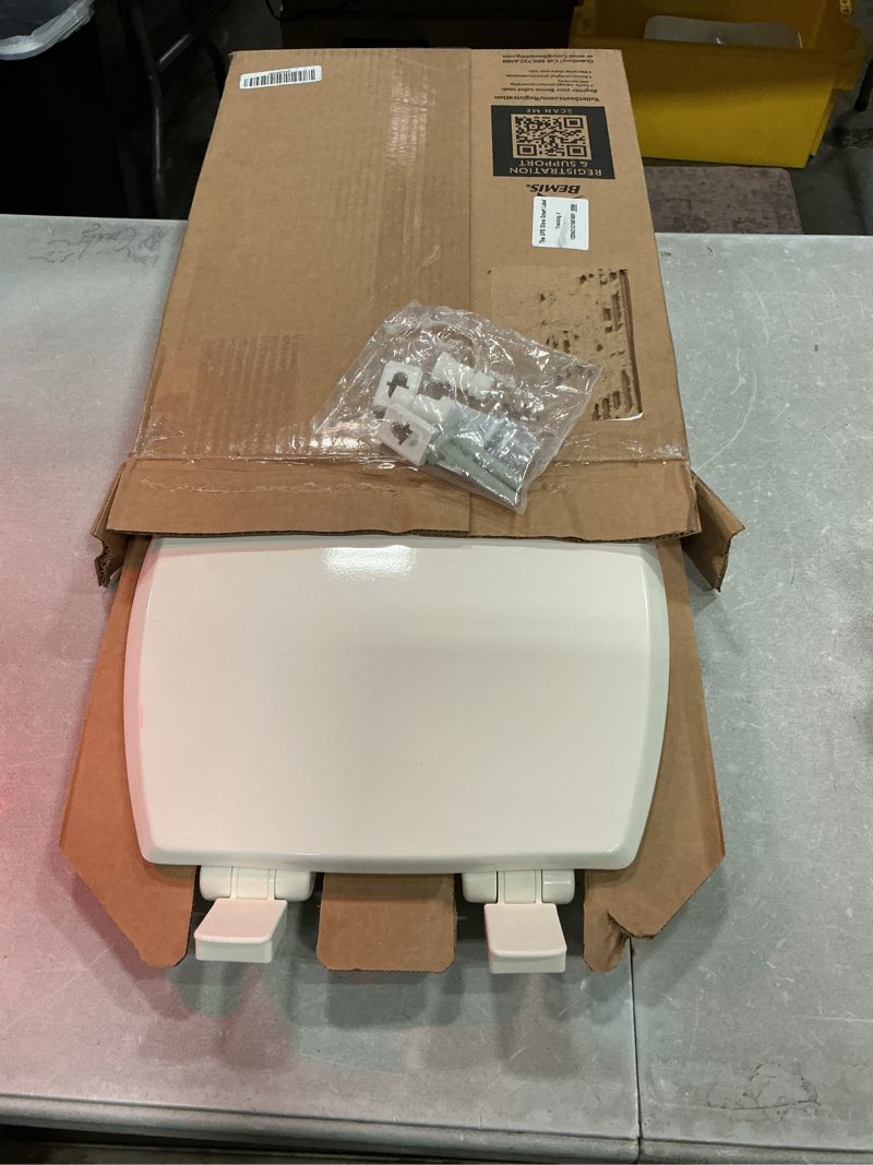 Condition photo showing Good Condition for mayfair cassel slow close toilet seat, easy clean, non slip premium wood seat, easy install, made in usa, elongated, biscuit seat elongated