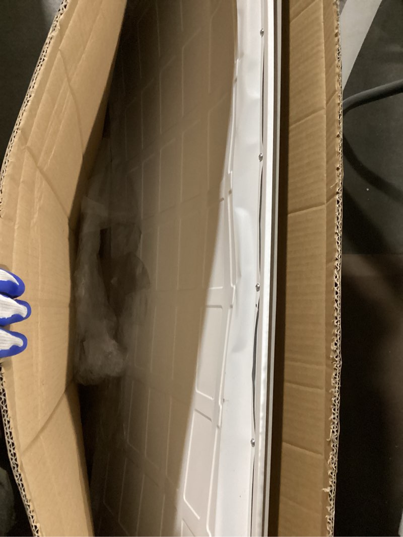 Condition photo showing As Is for 2x4 led flat panel light 2 pack, drop ceiling light for office, dimmable led ceiling light, selectable 30w/40w/50w/60w/72w, 3000k/3500k/4000k/5000k/6300k, etl listed, 5-year warranty 2 feet by 4 feet 2