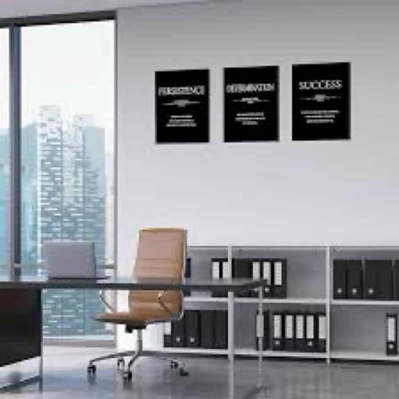 LMGOV Large Motivational Wall Art for Living Room, 16” x24” Framed Wall decor for Men? Inspirational