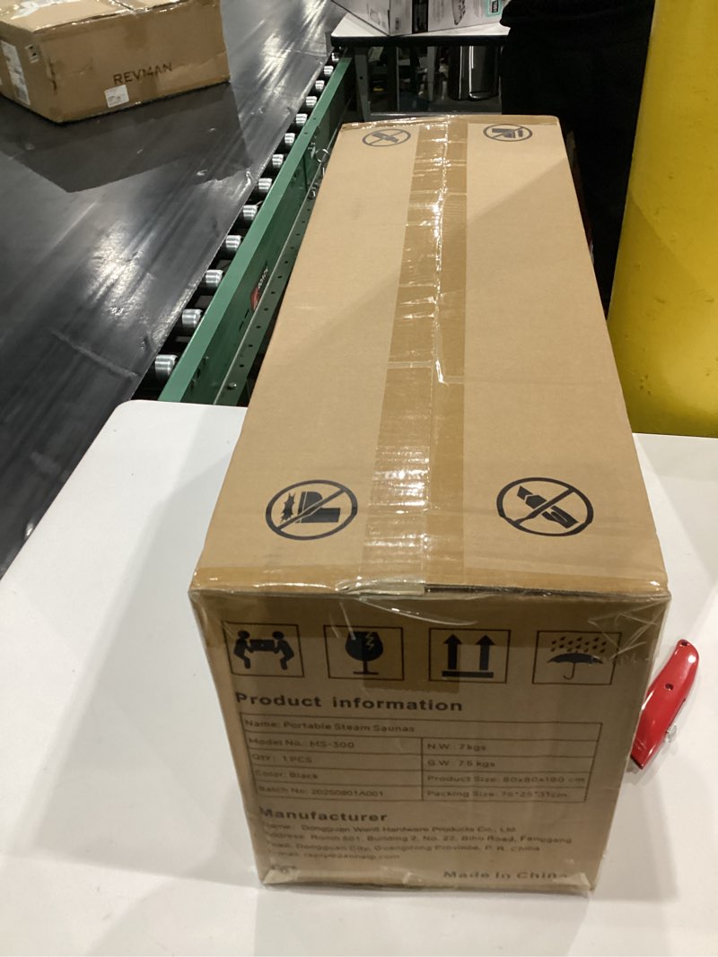 Condition photo showing New/Like New for Portable Sauna for Home, Personal SPA Steam Sauna with 10 Min Fast Heating & 9 Levels Heat, Warm Sauna Tent with 3L/1200W Steamer, Folding Chair, Remote Control for Body Relaxation,32" x 32" x 71"