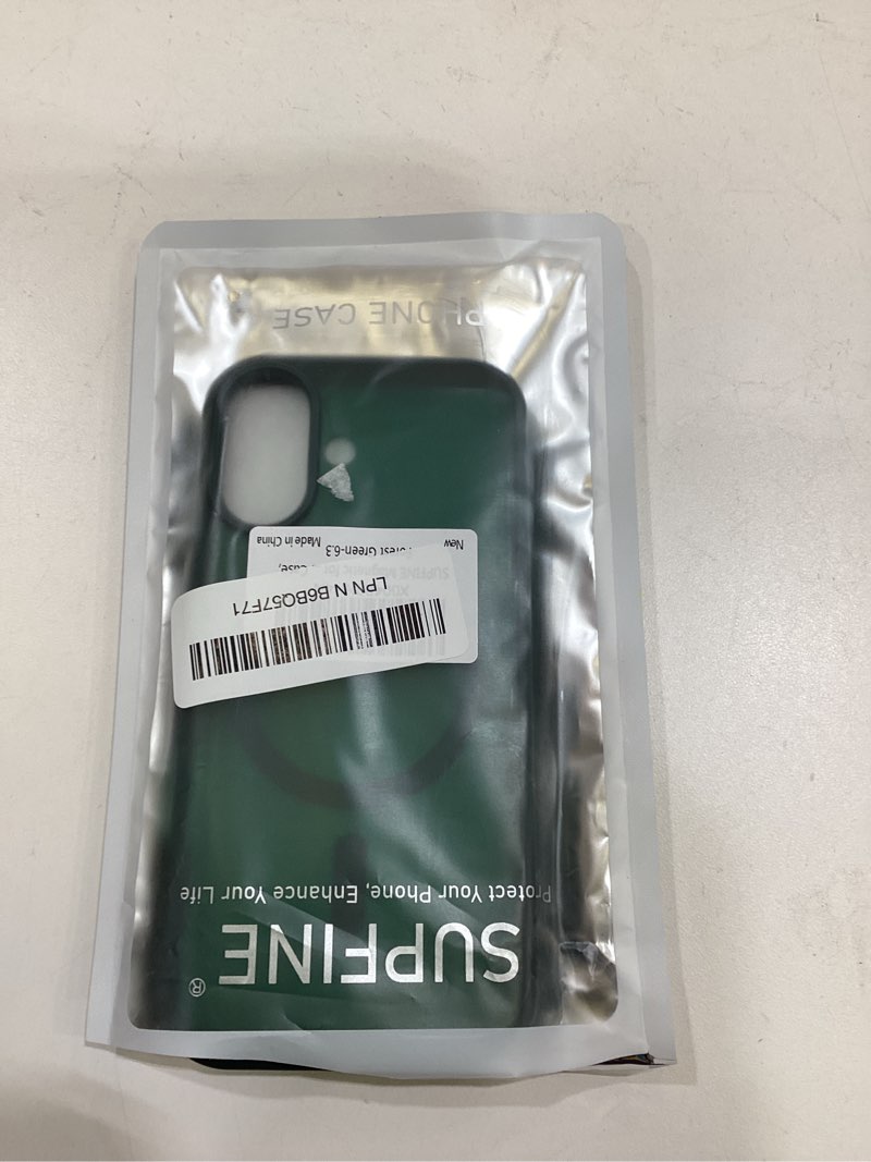 Condition photo showing Good Condition for supfine magnetic for iphone 17 case (compatible with magsafe)(military grade drop protection) translucent matte shockproof with anti-fingerprint phone cover 2025,forest green forest green iphone 17