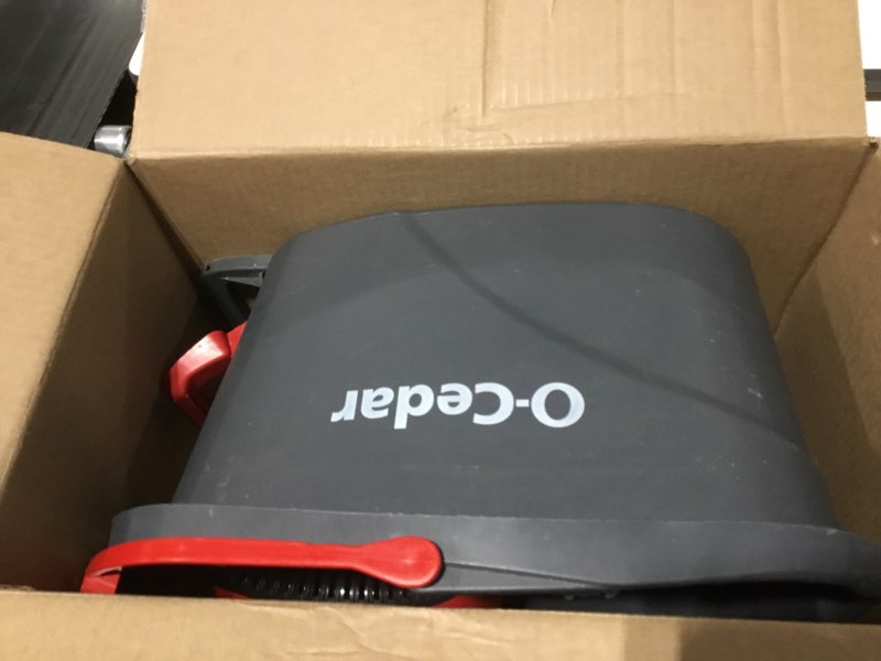 Condition photo showing As Is for O-Cedar EasyWring Microfiber Spin Mop, Bucket Floor Cleaning System, Red, Gray, Standard