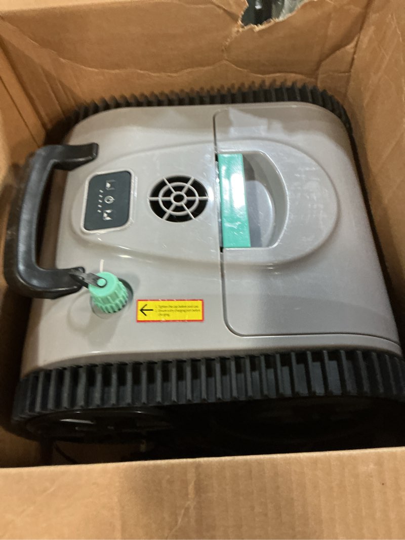 Condition photo showing As Is for wybot cordless wall climbing robotic pool cleaner with app mode, smart mapping tech, lasts 180mins, automatic pool vacuum robot with powerful suction, fast charging fit for inground pools