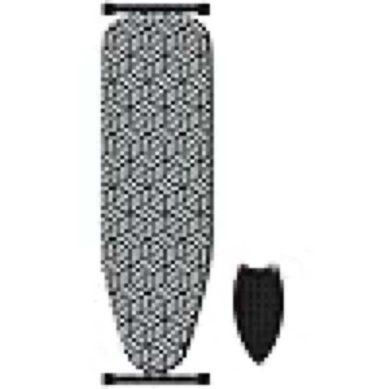 ironing board, compact and space saver full size ironing board, extra wide ironing area with extra thick heavy duty padded cover, stable structure, easy to fold