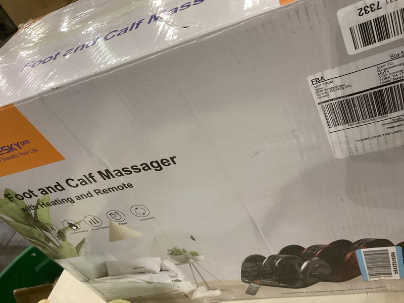 Condition photo showing Good Condition for Shiatsu Foot Massager with Heat, FSA Store Eligible Items, 3-Heating for Circulation and Pain Relief, Deep Kneading Rolling for Calf-Feet-Arm Relaxation, Plantar Fasciitis, Neuropathy Deep Gray