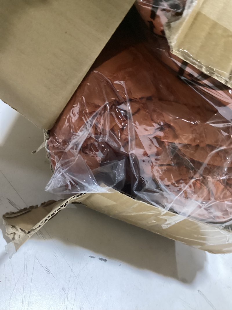 Condition photo showing Good Condition for zzlpp king comforter set 7 pieces, burnt orange tufted bed in a bag with comforter, pillow shams, pillowcases, flat sheet, fitted sheet burnt orange king