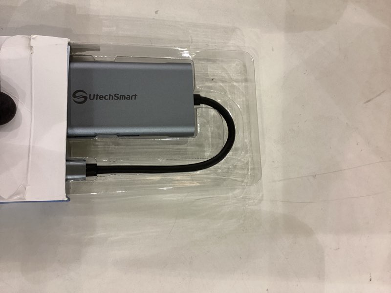 UtechSmart USB C Hub, USB C Ethernet Multiport Adapter, 6 In 1 USB C to HDMI Dock Compatible for Mac