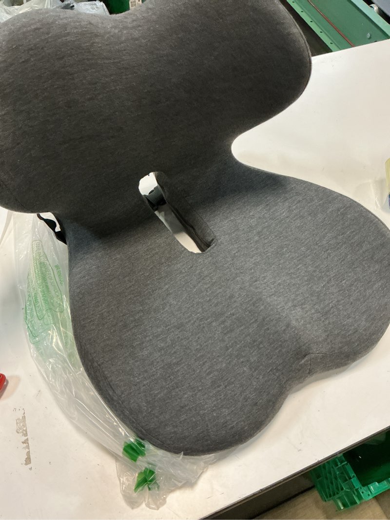 Condition photo showing Good Condition for memory foam seat cushion w/ ergonomic lumbar & back support coccyx and tailbone