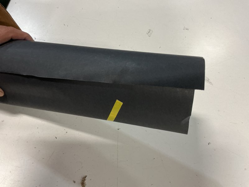 Condition photo showing Good Condition for Halloween Black Wrapping Paper, Craft Paper Roll 15"x390", Construction Bulletin Board Art Poster Chart Kraft Drawing Paper, Birthday Bouquet Flower Gift Wrap, Christmas Wrapping Paper for Men Teacher Black 15 x 390 Inch