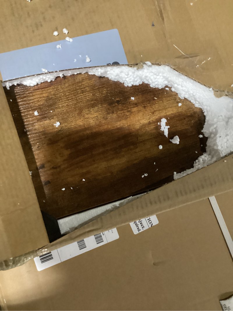 Condition photo showing Good Condition for Tribesigns 70.8”Executive Desk, Large Office Computer Desk with Thicken Frame, Modern Simple Workstation Business Furniture for Home Office, Vintage Brown/Black