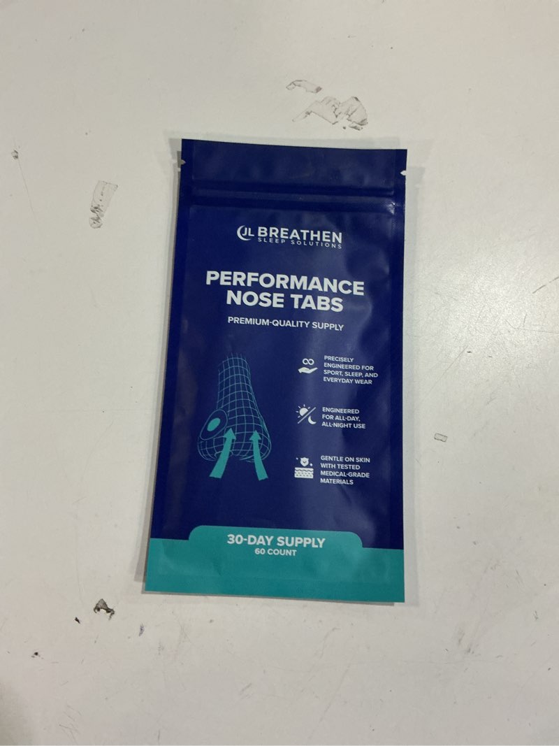 Condition photo showing New/Like New for Performance Nose Tabs – 60 Count (30 Days) – Premium Skin-Friendly Adhesive for Secure, Comfortable All-Day Hold