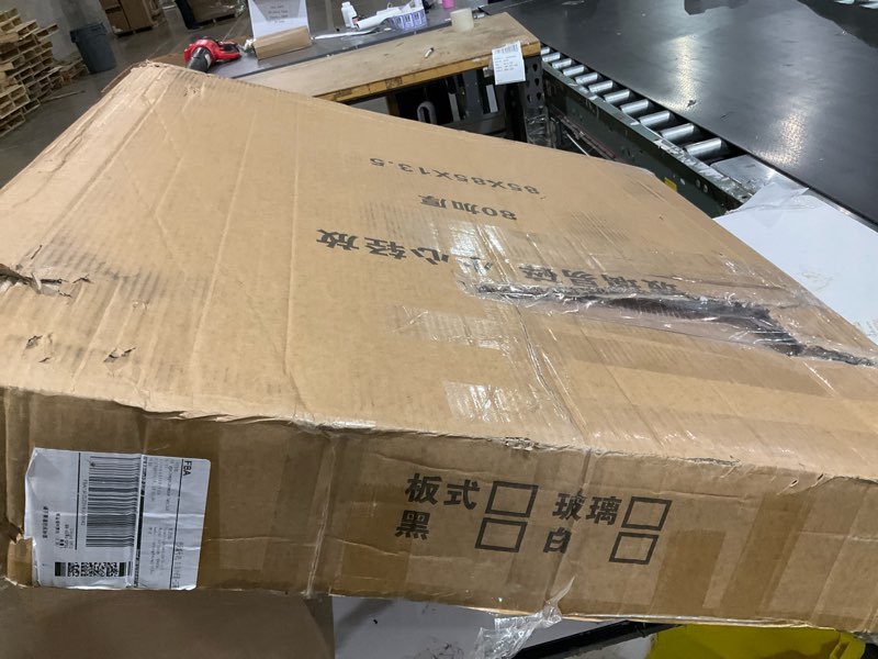 Condition photo showing Good Condition for 31.2" tulip dining table, black, perfect for 2-4 people, mid-century modern style, round mdf top with sturdy base for dining room, living room, cafe