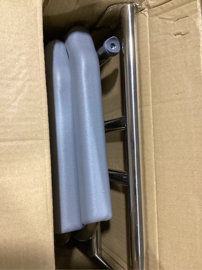 Condition photo showing New/Like New for raised toilet seat with arms, 22in width, height adjustable, reinforced and anti-skid design, commode chair and safety frame for most toilets?bathroom assist frame for elderly, handicap?widen?