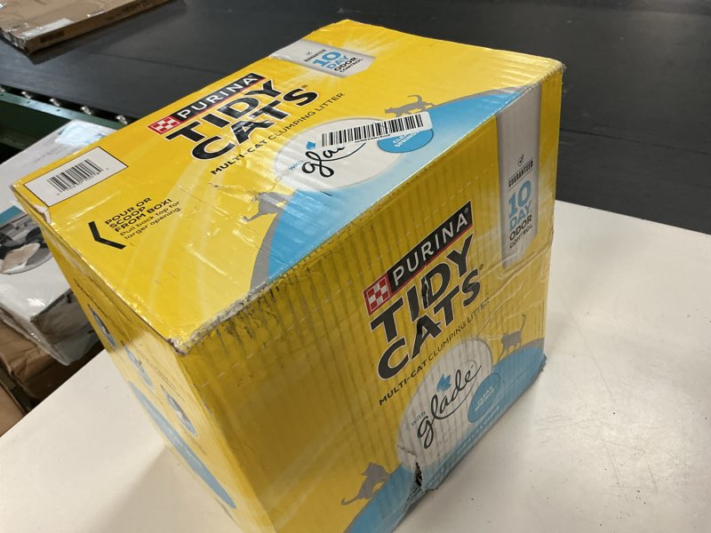 Condition photo showing Good Condition for purina tidy cats clumping multi cat litter, glade clear springs - 38 lb. box 38 pound (pack of 1)