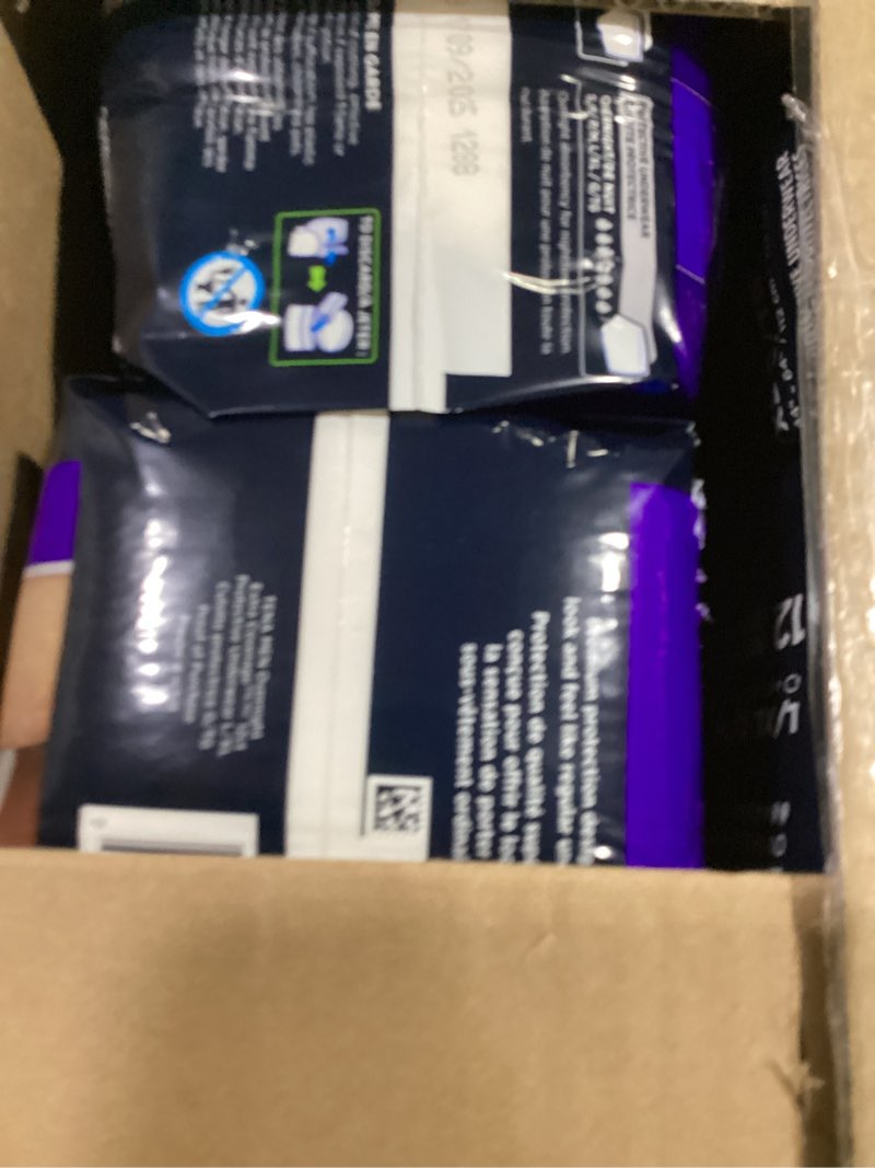 Condition photo showing New/Like New for tena men protective incontinence underwear overnight max absorbency, l, 56 ct, 34-44in (packaging may vary) large 56