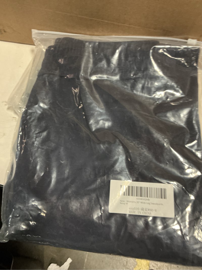 Seamaid Women's 30" Wide Leg Sweatpants with Pockets High Waisted Sweat Pants Stretch Casual Lounge 