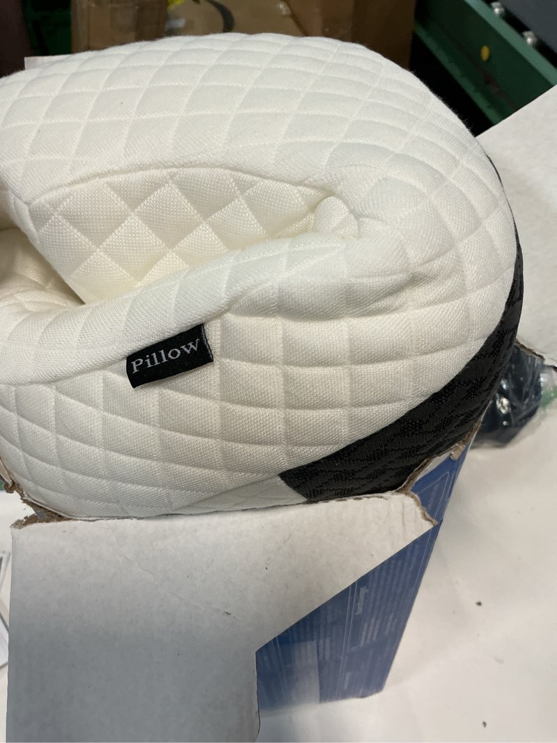 Condition photo showing Good Condition for saheyer side sleeper pillow with arm hole, upgrad shoulder relief system for neck pain, multi-angle memory foam rotator cuff pillow for adults side, back and stomach sleeper pressure-free sleep, black dark black