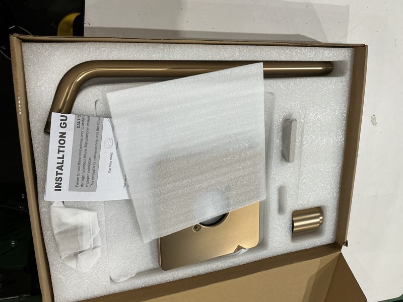 Condition photo showing Good Condition for replacement for delta 13/14 series shower trim kit,champagne bronze | compatible with delta r10000 universal valve, brushed gold shower faucet set, cartridge and valve not included