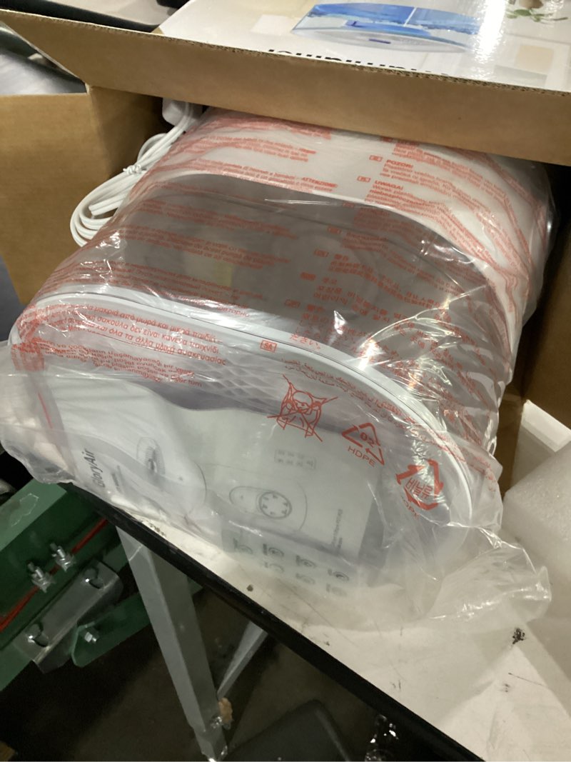 Condition photo showing New/Like New for humidifiers for bedroom large room home - gloryair 6l quiet top fill cool & warm mist humidifier with smart humidity control, remote control, 7-color light, humidistat, oil diffuser