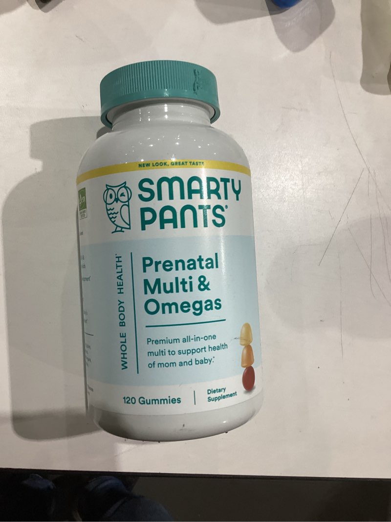 Condition photo showing New/Like New for SmartyPants Prenatal Vitamins for Women, Multivitamin Gummies: Omega 3 Fish Oil (EPA/DHA), Biotin, Methylfolate, Vitamin D3, C, Vitamin B12, B6, A, K & Zinc, Inositol, 120 Count (30 Day Supply)