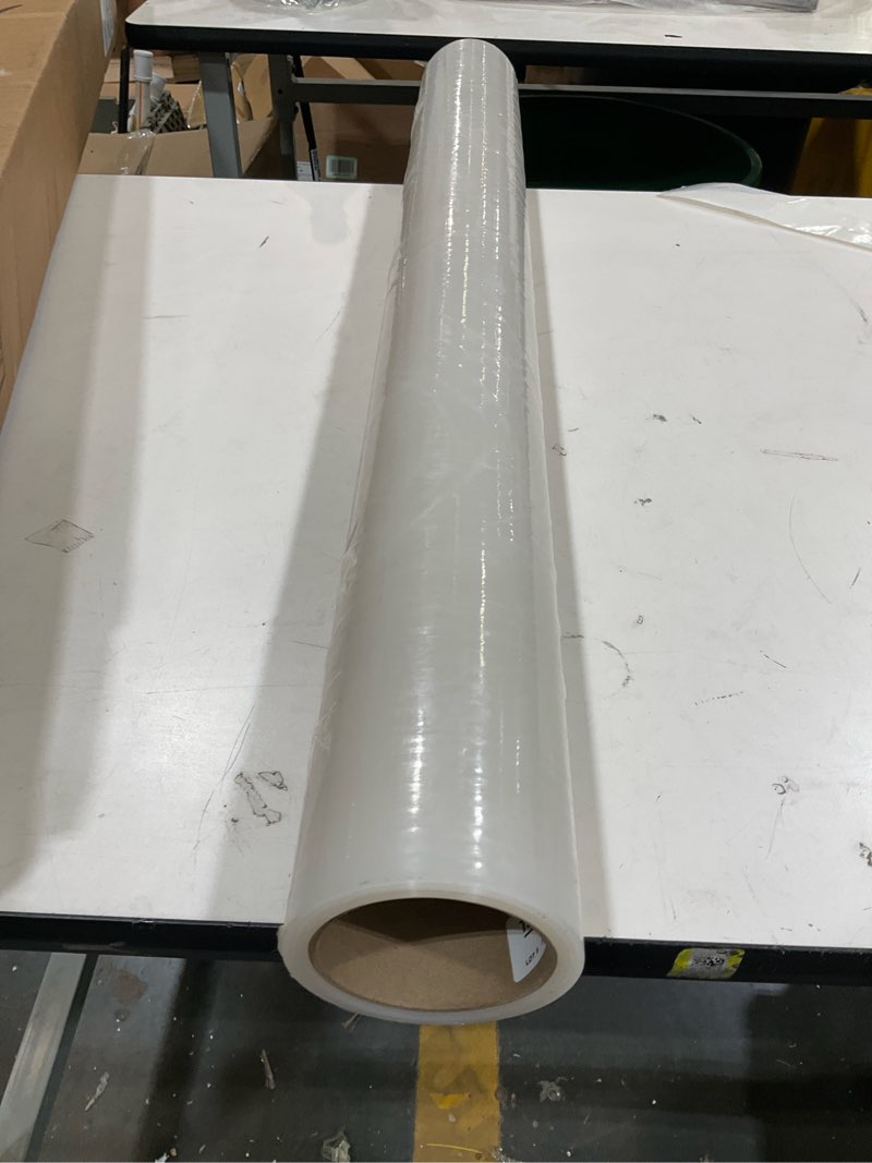 Condition photo showing New/Like New for crash wrap, 36 inch x 100 feet, clear collision wrap for damaged vehicles & car windows, removes cleanly, made in america