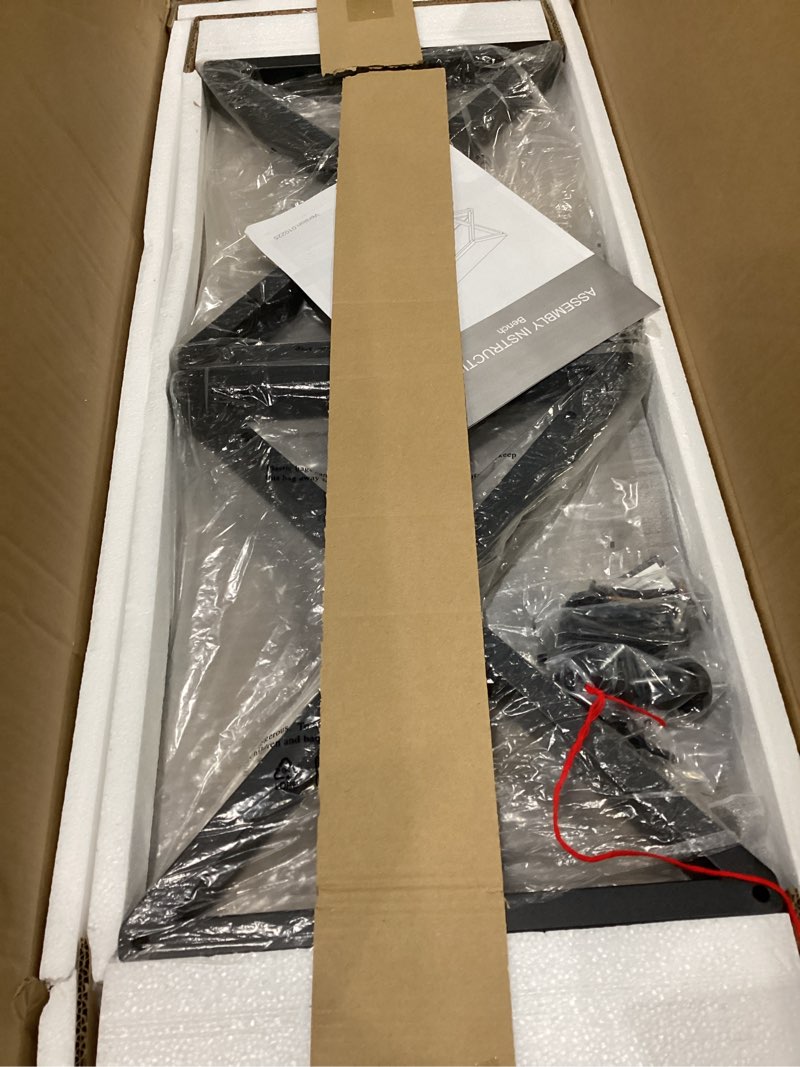 Condition photo showing Good Condition for ibf wooden bench indoor, wood entry way bench with shoe storage rack for entryway, industrial entryway bench seat for foyer bedroom living room entrance organization, rustic brown oak, 39 inch long rustic brown oak 39 inch