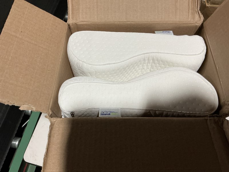 Condition photo showing Good Condition for tempur-pedic, standard tempur-neck pillow, medium profile-2-pack, white 2 count medium profile 2