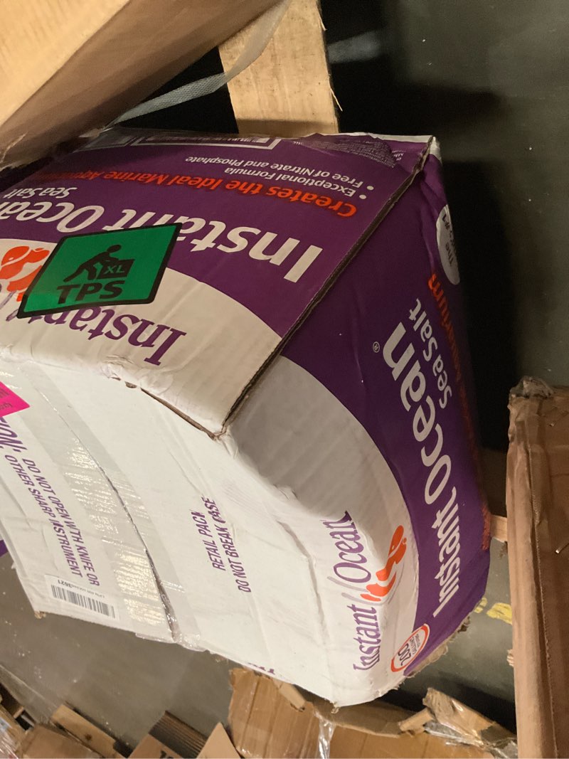 Condition photo showing As Is for Instant Ocean Sea Salt for Marine Fish Tank Aquariums, Nitrate & Phosphate-Free