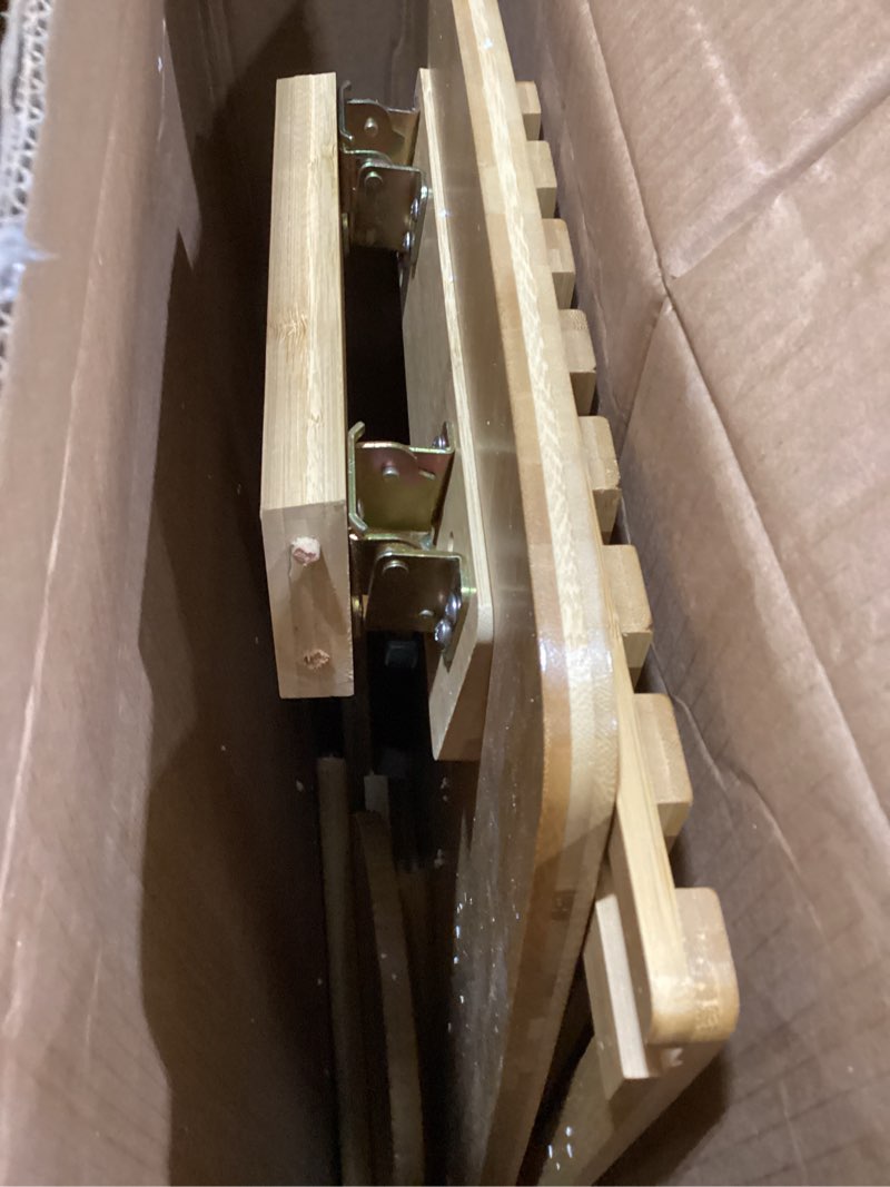 Condition photo showing Good Condition for bamboo coffee table folding floor table,floor desk for adults low table for sitting on the floor folding table for living room japanese table bamboo 19.7x38.6in with open storage shelf,no assembly 38.6"w x 19.7"d x 15.7"h