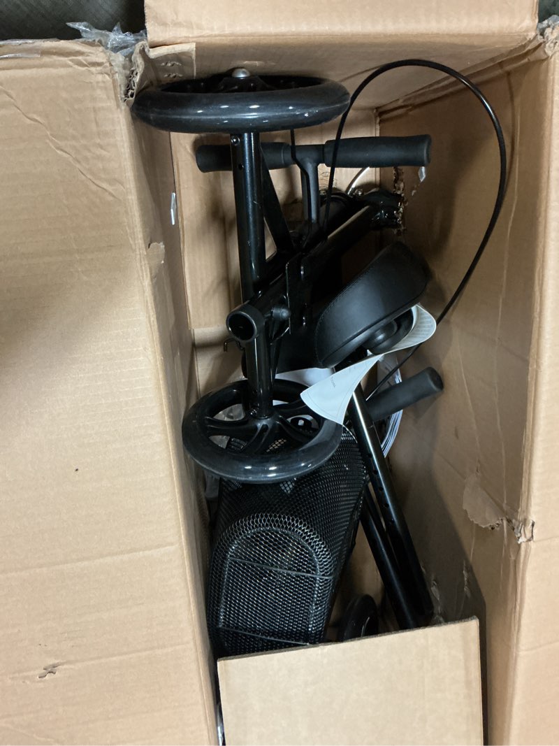 Condition photo showing Good Condition for medline manual seated mobility scooter knee walker, 8” wheels, 300 lbs. capacity, black- for leg & foot injuries, crutch alternative, 1 ct.