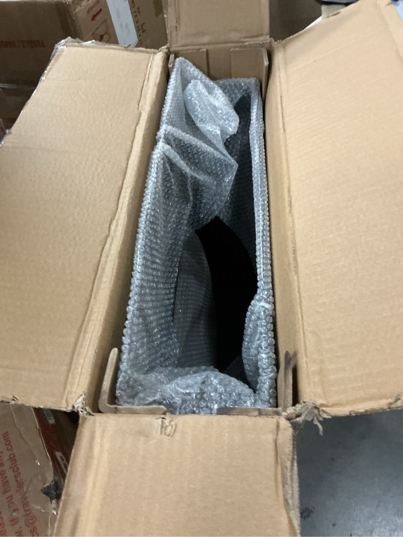Condition photo showing Good Condition for tecmojo 2u vertical/horizontal wall mountable server rack, with vented enclosure for 19" it equipment, cable modems, telecom, a/v, black