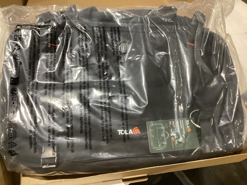 Condition photo showing New/Like New for Similar to stock photo!!! Tolaccea Large Convertible Garment Duffel Bag, Suit Carry On Backpack, TSA Flight Approved for Wrinkle-Free Travel with Dual Laptop Storage for 17.3\" and 12.9\" & Extra Toiletry Bag, 45-55L Expandable