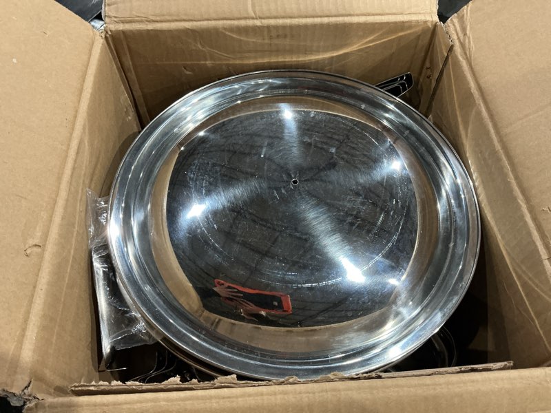 vevor chafing dish buffet set, 5 qt 2 pack, stainless steel chafer with 2 full size pans, round catering warmer server with lid water pan folding stand clip, for weddings parties banquets, silver 5 qt*2pack silver