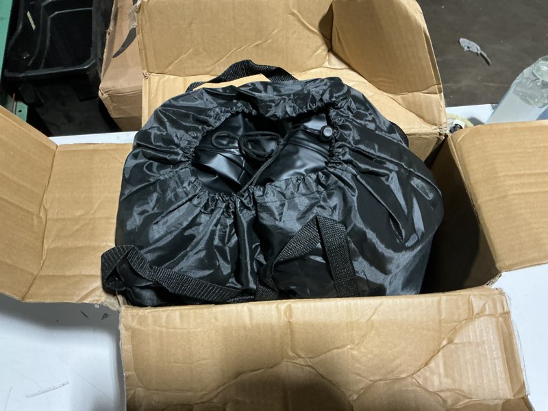 Condition photo showing As Is for YITAHOME FullXL Size Air Mattress with Headboard and Pump, 18in Blow Up Mattress with Carry Bag, Repair Kit, and Nozzles for Home, Camping, and Travel, Black