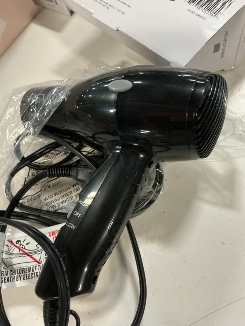 Condition photo showing As Is for revlon 1875 w travel hair dryer