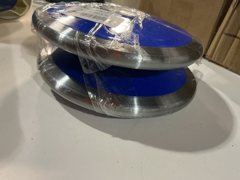 Condition photo showing Good Condition for 2 pcs 1.6 kg sports training discus, track and field discus for high school boys girls, reliable nylon-iron built, easy-to-grip anti-slip polished finish, sports practice discus blue