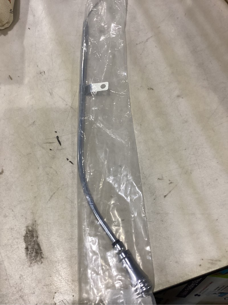 Condition photo showing Good Condition for 1 pc shlpdfm chrome silver steel passenger side 23" long engine oil dipstick compatible with small block chevy sbc 305 350 1980-1985