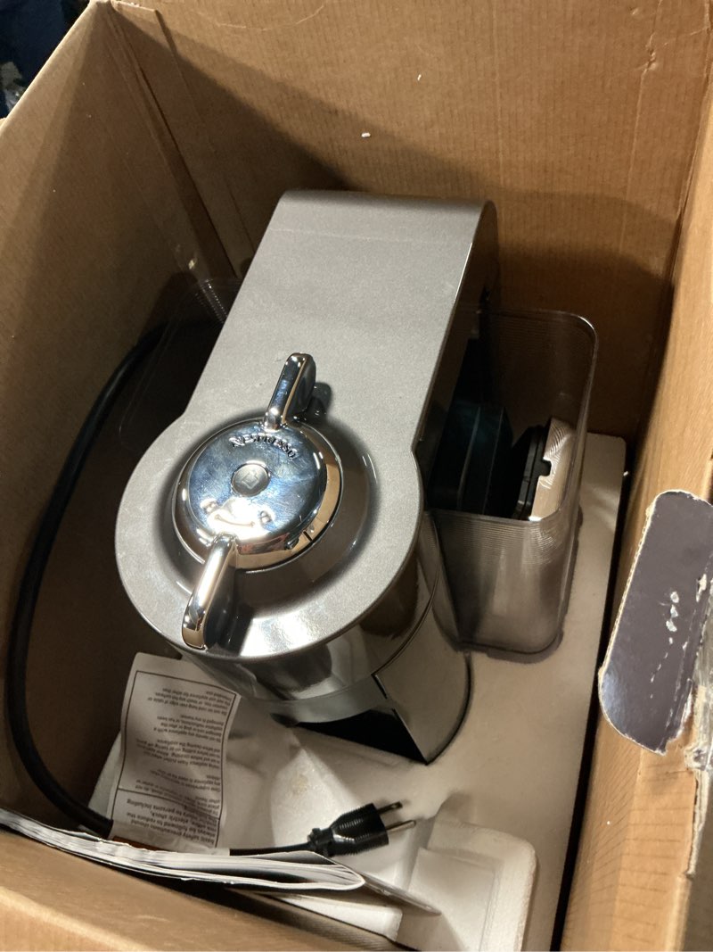 Condition photo showing Good Condition for nespresso vertuo coffee and espresso maker by de'longhi, titan machine only graphite metal