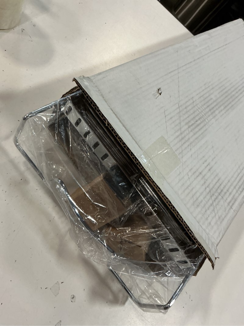 Condition photo showing Good Condition for HOLDN’ STORAGE Pull Out Organizer for Bakeware, Cutting Board and Trays, Adjustable Dividers - Heavy Duty, Lifetime Limited Warranty - For Narrow Cabinet Spaces, 10.5”W x 21”D x 11”H, Chrome 10.5" W x 21" D