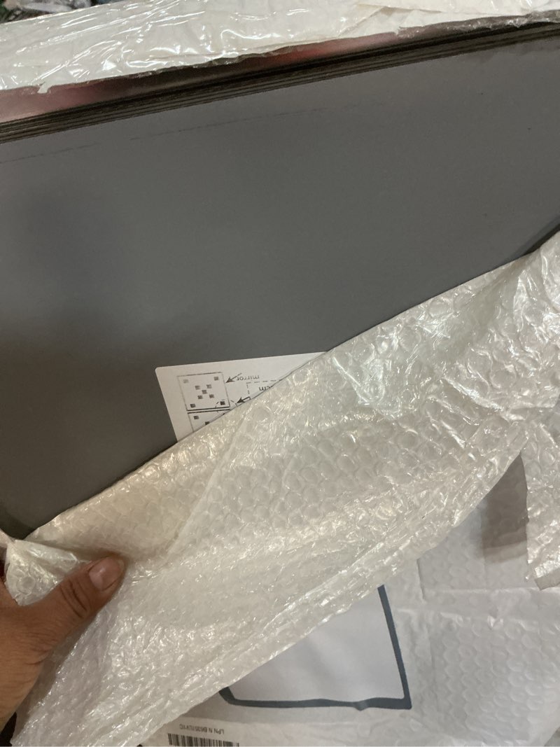 Condition photo showing Good Condition for shatterproof peel and stick on mirror tiles for wall decorative, 8 pcs 16”x12” unbreakable small mirrors for wall classroom decor, toddlers mirror for kids bedroom, plastic door adhesive mirrors 8 pcs-16x14 inch silver