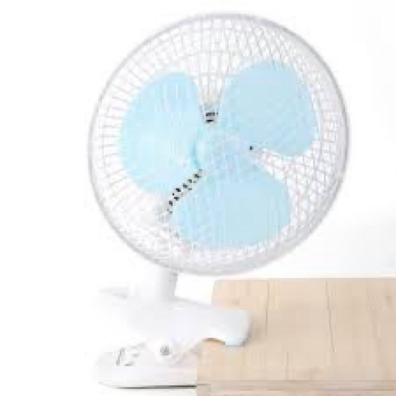 moclever 8-inch clip on fan, quiet desk fan with strong clamp, 2 speed adjustable tilt & auto oscill
