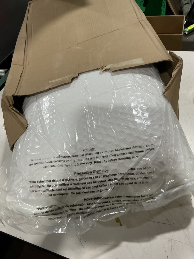 Condition photo showing Good Condition for purple harmony pillow - king size, medium feel, med height - talalay latex foam cooling pillow for combo or side sleepers, 360° hex gelflex grid for no-pressure support and luxurious weightless feel king - medium