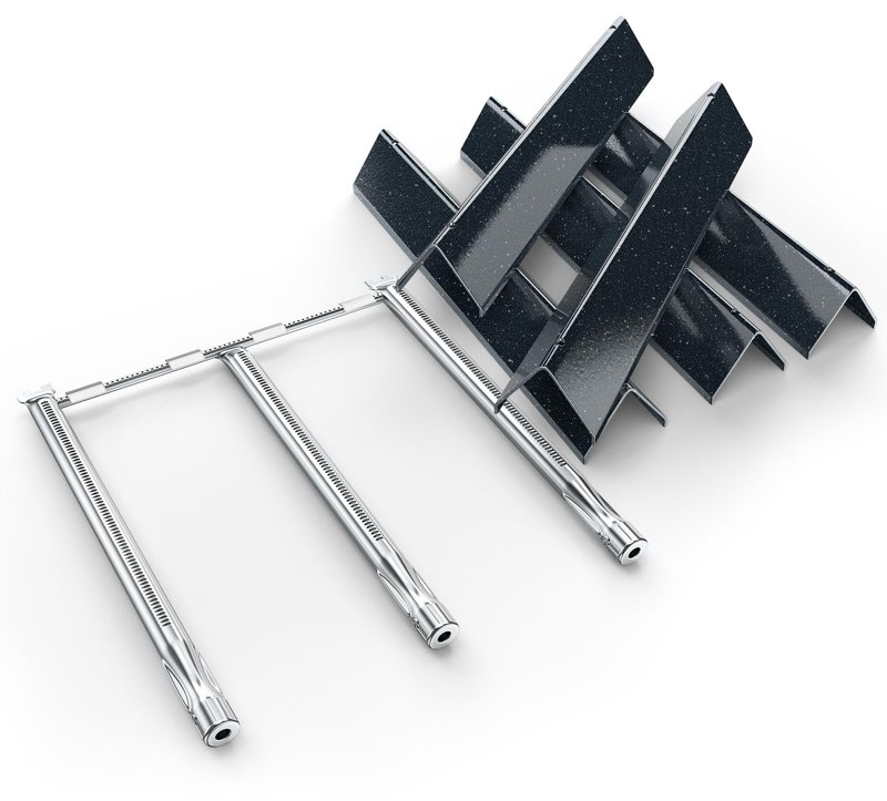uniflasy weber spirit e310 flavorizer bars burner tubes replacement kit