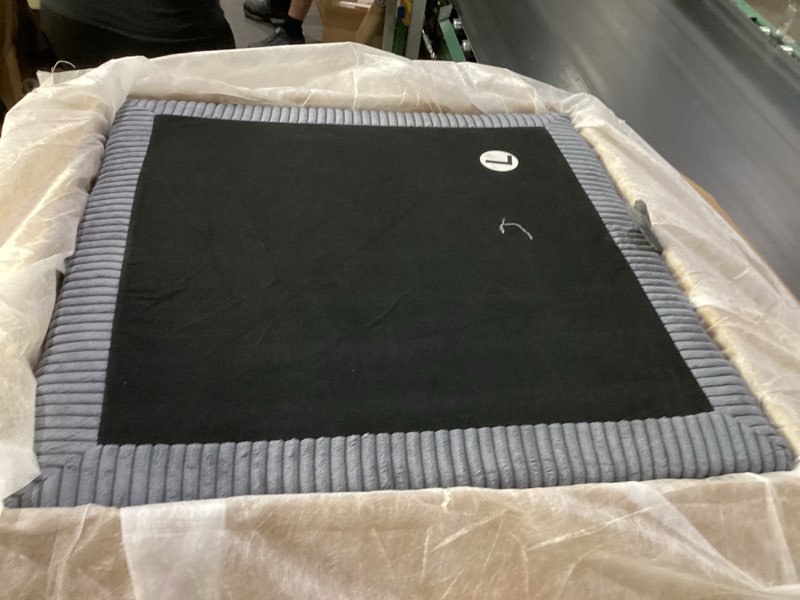 Condition photo showing New/Like New for HONBAY Modular Sectional Sleeper Sofa Bed, Corduroy Pull Out Couch with Storage Ottoman, U Shaped Sectional Couches for Living Room, Dark Grey Dark Grey Sleeper Sofa-2