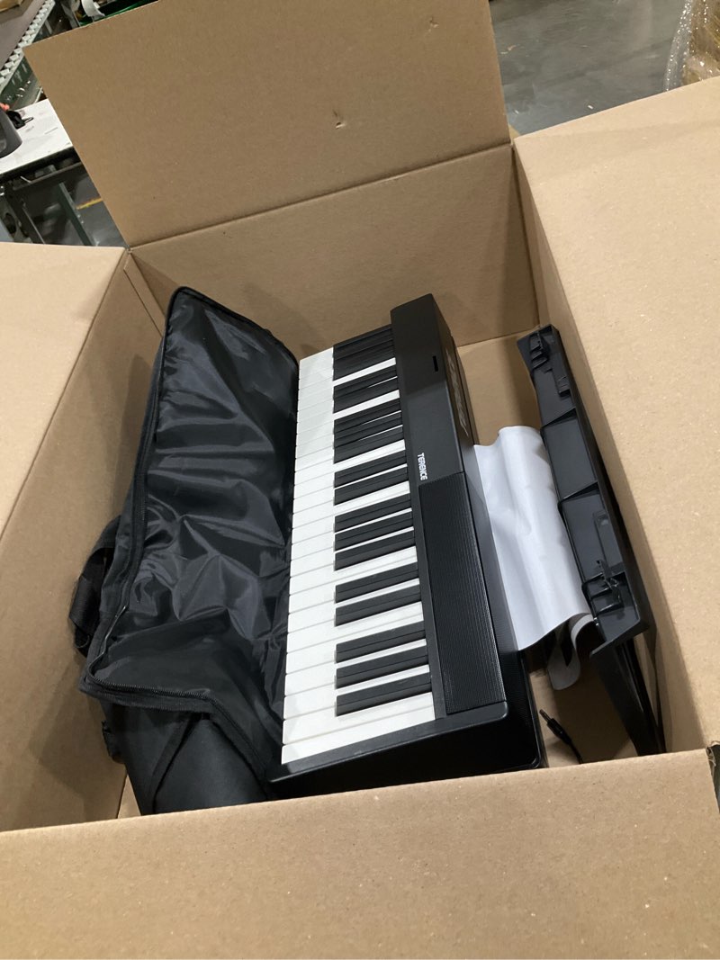 Condition photo showing Good Condition for terence v30 portable digital piano 88 key weighted keyboard built-in 1800mah rechargeable battery,foldable piano keyboard with 2x5w speakers,music stand,sustain pedal and headphone for beginners,black