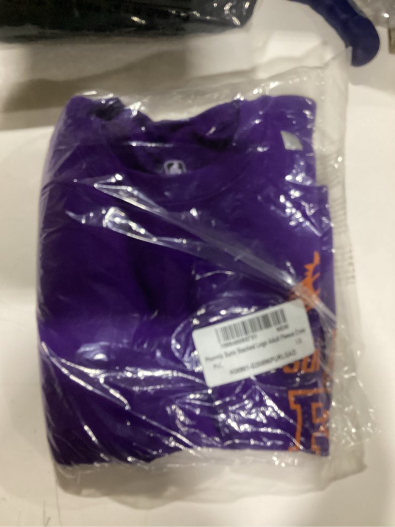 Condition photo showing Good Condition for Junk Food NBA mens Phoenix Suns Lc Stacked Logo - Nba Adult Crew Fleecefor Men & Women Phoenix Suns Large Purple
